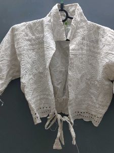 embroidery shrug