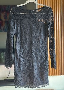 Elegant LBD - Black Lace Dress