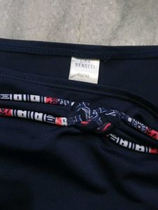 Navy Blue Nylon Briefs