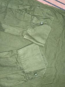 Men's Dark Green Casual Shirt