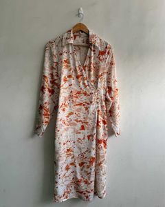 COS Abstract Print Collared Shirt