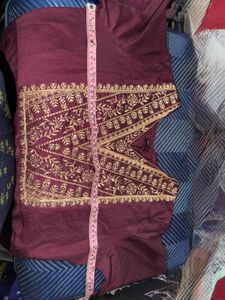 Elegant Maroon Kurta Set with Dupatta