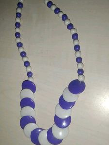 Purple With White Necklace💜