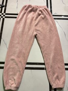 Cozy Pink Velour Pajama Bottoms