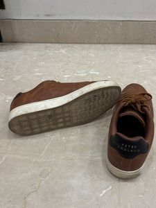 Peter England Brown Casual Sneakers