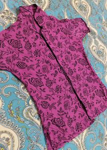 Pink Floral Pajama Set