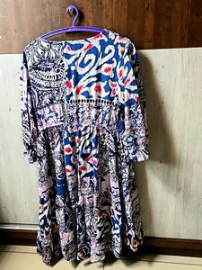 Boho Style Printed Wrap Dress