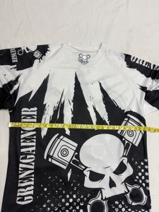 GRENZGAENGER Skull &amp; Pistons T-Shirt