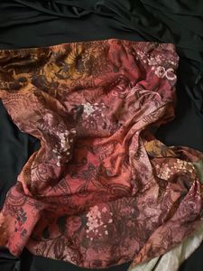 Boho Floral Print Tube Top