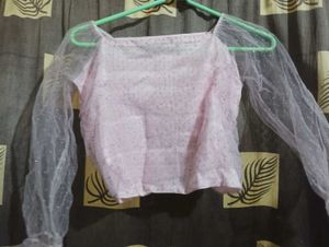 Sheer Sleeve Top
