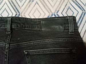 Carbon Black Low Waist Slim Tight Narrow Pent