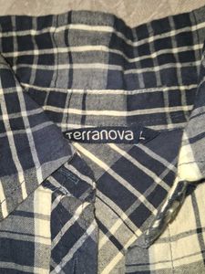 Blue Checked Shirt For Girls