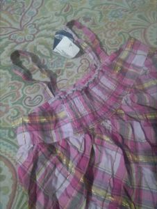 Cute Plaid Baby Doll Top age 5 year