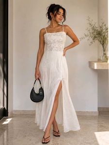 Elegant White Lace Slip Dress🎀❤️