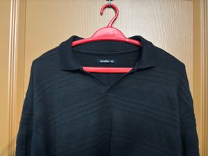 black sweater