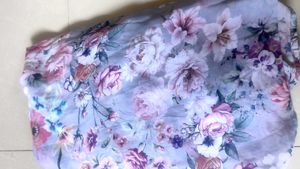 Floral Print Strapless Maxi Dress