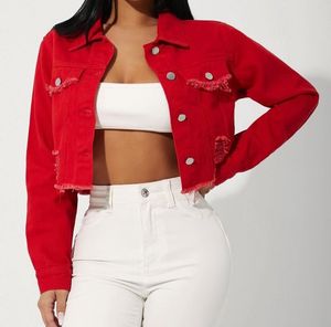 Red Ribbed Jacket