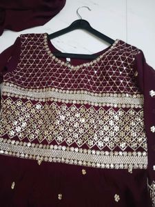 ethnic kurta and plazzo set