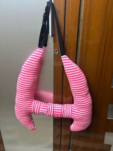 Cute Pink Striped Baby Carrier