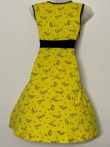 Pintresty Yellow Floral Mini Dress
