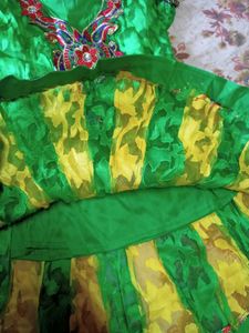 Beautiful Green Colour Dress