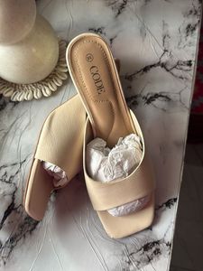 CODE Beige Mules Heels