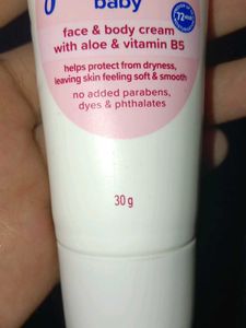 Johnsons baby cream