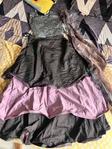 Sparkling Blouse & Skirt Set