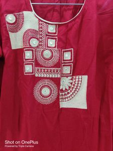 Red Kurta with Gold Embellishments...✨✨✨