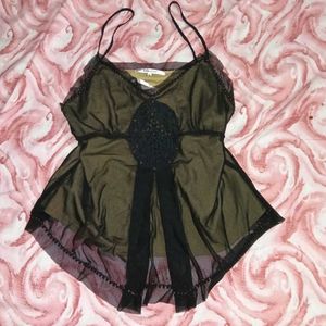Y2k Top beaded embellished