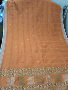 Elegant Orange Saree