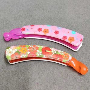 Banana Hair Clip Set Of 2 Orange🧡 and Pink 💖