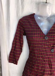 Plaid Wrap romper