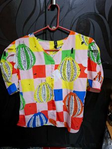 Colorful Patchwork Top