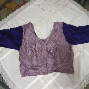Purple Silk Blouse