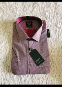 Men's Purple Textured Shirt