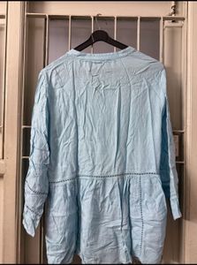 Light Blue Embroidered Kurta