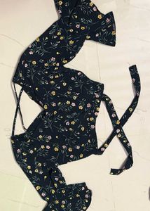 Black Floral co-ord Set