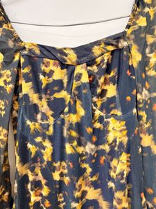 Shein Chic Printed Long Sleeve Mini Dress
