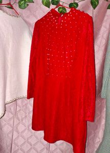 Stunning Red Embellished dress