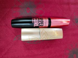 Maybelline Hyper Curl Mascara & Lotus Lipstick