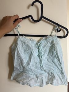 Cute Lace Trim Cami Top