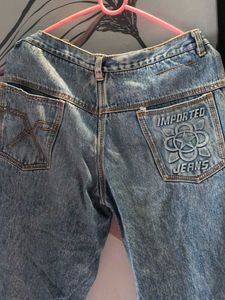 Denim Ankle Flared Jeans
