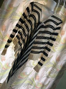 Striped Knit Cardigan