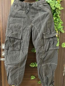 Grey Cargo Pants