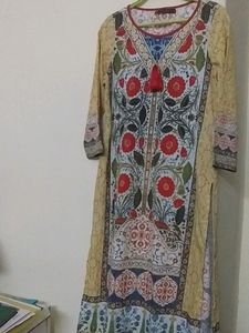 Long Printed Full Sleeve Kurta