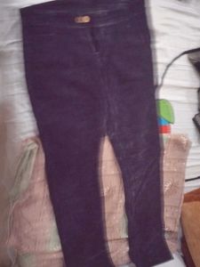 Dark Blue Velvet Pants