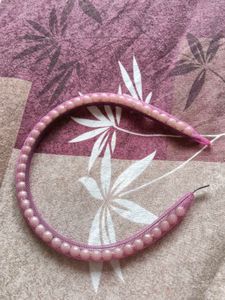 Pink Pearl Embellished Headband