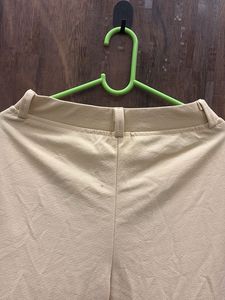 Stylish Cream Wide-Leg Trousers