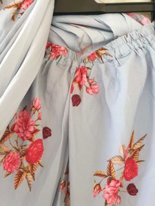 Powder Blue Indo- Western Dhoti Set - 2